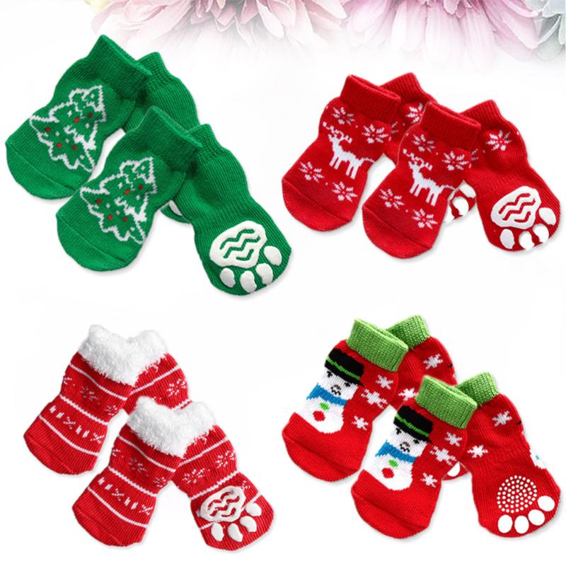 4 Sets of Pet Dog Puppy Cat Non-Slip Cotton Socks with Christmas Pattern Size, Assorted color
4 Sets of Pet Dog Puppy Cat Non-Slip Cotton Socks with Christmas Pattern Size, Assorted color