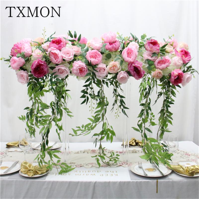 High-end Wedding Decoration Flower Row 1M T-Taiwan Road Lead Floral Wedding Stage Decorations Props Simulation Rose Silk Flowers, White
High-end Wedding Decoration Flower Row 1M T-Taiwan Road Lead Floral Wedding Stage Decorations Props Simulation Rose Silk Flowers, White