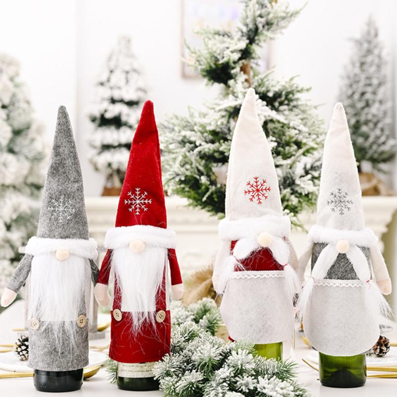 39*13cm Christmas Wine Bottle Decorative Cover Wine Bottle Santa Claus Hat Sweater Bags for Xmas Party Tables Decor
39*13cm Christmas Wine Bottle Decorative Cover Wine Bottle Santa Claus Hat Sweater Bags for Xmas Party Tables Decor