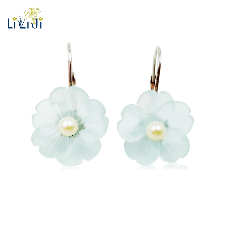 Lii Ji Real 925 Sterling Silver Natural Blue Crystal Flower Freshwater Pearl Earring
Lii Ji Real 925 Sterling Silver Natural Blue Crystal Flower Freshwater Pearl Earring