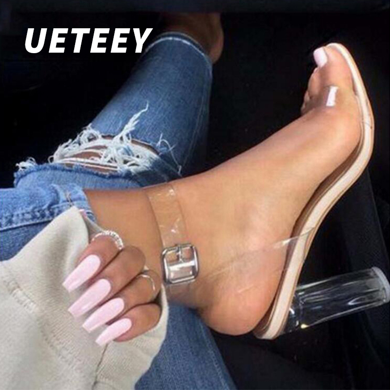 UETEEY NEW 2020 Summer Women Sandals Size 41 42 Transparent PVC High Heels Shoes Ankle Strap Gladiator Sandals Women Dress Shoe, Black
UETEEY NEW 2020 Summer Women Sandals Size 41 42 Transparent PVC High Heels Shoes Ankle Strap Gladiator Sandals Women Dress Shoe, Black