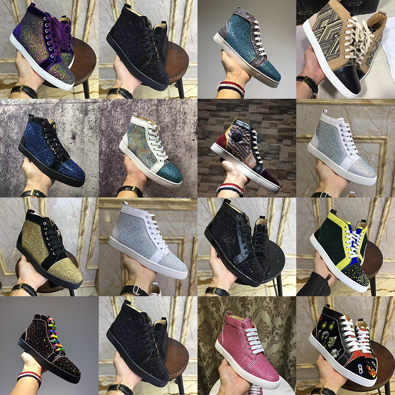 Designer Mens Womens red bottoms shoes Womans Spike Chaussures suede Genuine leather flat Ladies Casual party lovers sneakers 35-47, Silver
Designer Mens Womens red bottoms shoes Womans Spike Chaussures suede Genuine leather flat Ladies Casual party lovers sneakers 35-47, Silver