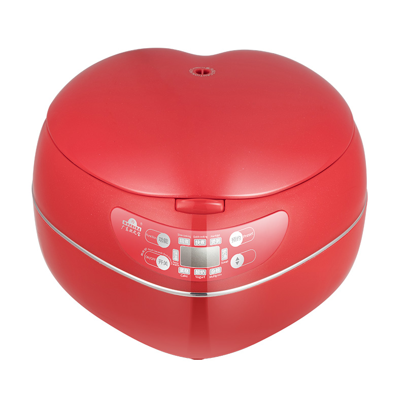 220V 1.8L 300w Heart-shaped Rice cooker 9hours insulation Stereo heating Aluminum alloy liner Smart appointment 1-3people use