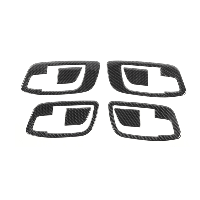 8 PCS ABS Door Handle Trims Sticker Carbon Fiber for Dodge Charger 2011-2019 Auto Interior Accessories