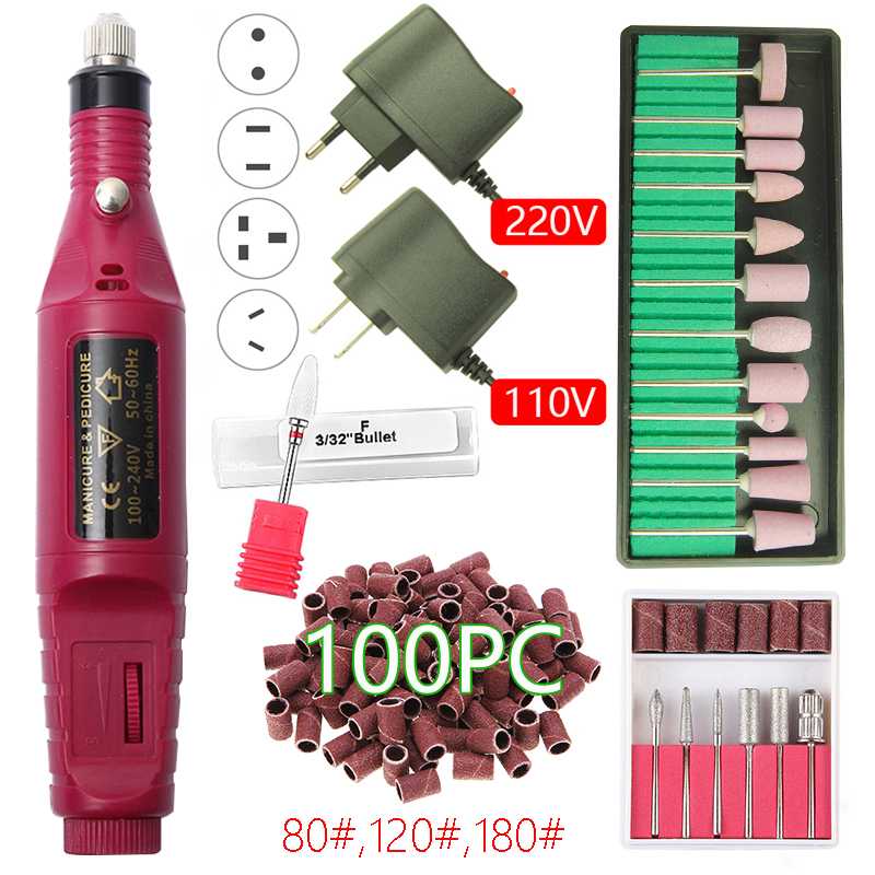 20000 RPM Electric Nail Drill Machine Manicure Drill Machine Ceramic Nail Bit Manicure Pedicure Accessory Art Tools
20000 RPM Electric Nail Drill Machine Manicure Drill Machine Ceramic Nail Bit Manicure Pedicure Accessory Art Tools