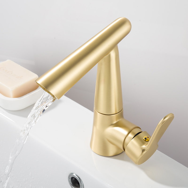 Basin Faucet Single Lever 360 Rotation Spout Moder Brass Mixer Tap For Kitchen Or Bathroom Basin Water Sink Mixer gold brush
Basin Faucet Single Lever 360 Rotation Spout Moder Brass Mixer Tap For Kitchen Or Bathroom Basin Water Sink Mixer gold brush