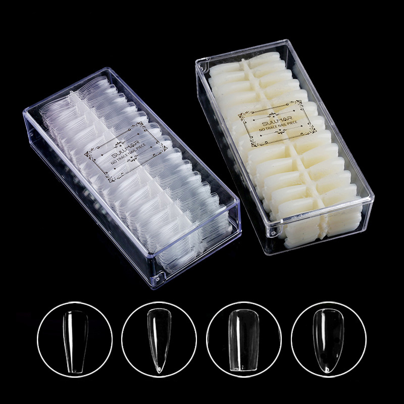 500PCS Professional Seamless Full Cover Transparent Artificial Design Nail Tips Natural Color Beauty Manicure Practice Tools, Type 6
500PCS Professional Seamless Full Cover Transparent Artificial Design Nail Tips Natural Color Beauty Manicure Practice Tools, Type 6