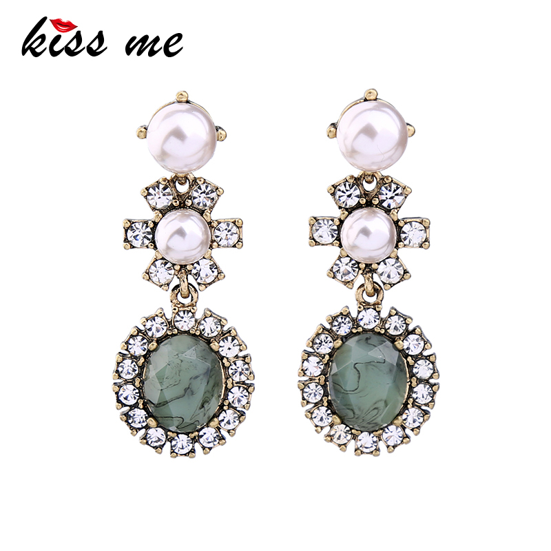 KISS ME Geometric Crystal Imitation Pearls Earrings for Women kpop Alloy Vintage Earrings Fashion Jewelry
KISS ME Geometric Crystal Imitation Pearls Earrings for Women kpop Alloy Vintage Earrings Fashion Jewelry