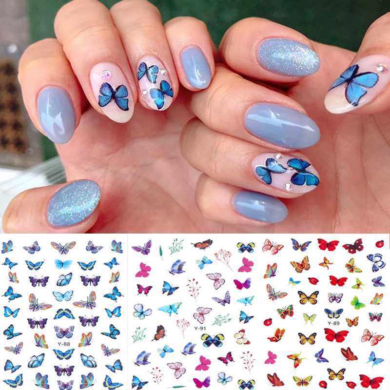 3D Nail Butterfly Sticker Multicolor Butterfly Decal Manicure Nail Art Decoration, 01
3D Nail Butterfly Sticker Multicolor Butterfly Decal Manicure Nail Art Decoration, 01