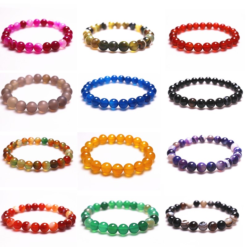 Wholesale Natural Gem Stone Fashion Agates Beads Bracelet Round Beads Stretch Bracelets For Women Birthday Gift
Wholesale Natural Gem Stone Fashion Agates Beads Bracelet Round Beads Stretch Bracelets For Women Birthday Gift