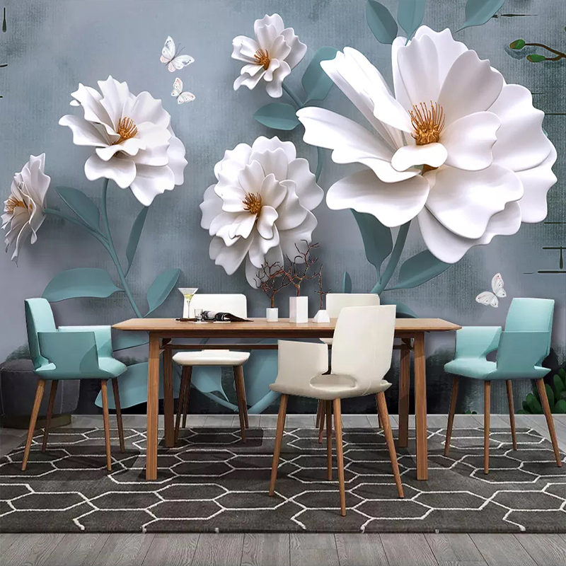 Custom Self adhesive Wallpaper Waterproof 3D White Floral Flower Petals Wall Murals Modern Living Room Bedroom Background Decor, As pic
Custom Self adhesive Wallpaper Waterproof 3D White Floral Flower Petals Wall Murals Modern Living Room Bedroom Background Decor, As pic