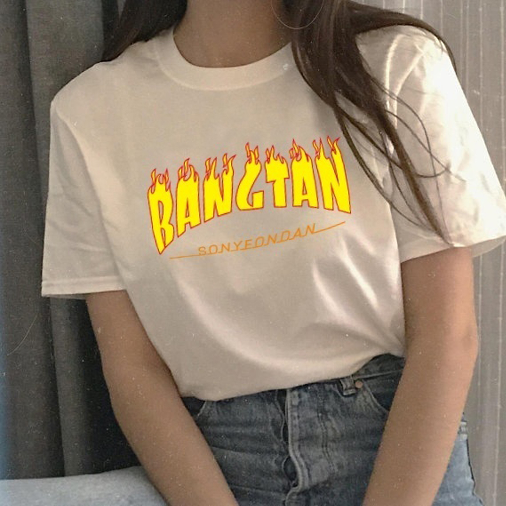 Korean Kpop Bangtan Jungkook T-shirt Women Fashion Bangtan Boys No more Dream Unisex Merch top tees Women Clothing 200925