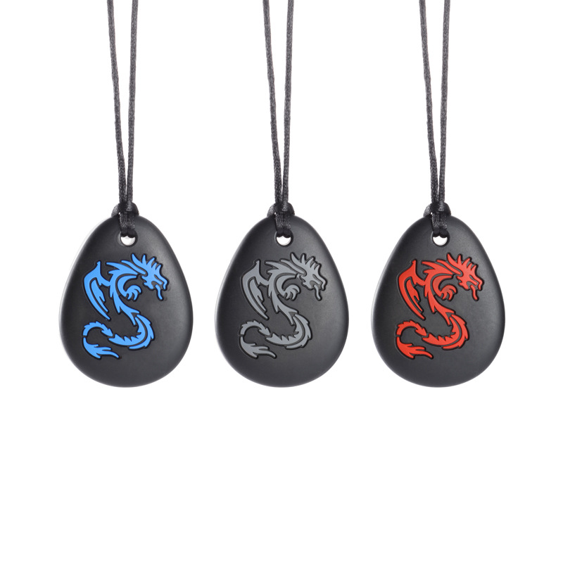 Large Tear Drop Silicone Pendant for Teething Necklace Chewy Jewelry Toys for Autism or Oral Motor Special Needs BPA Free