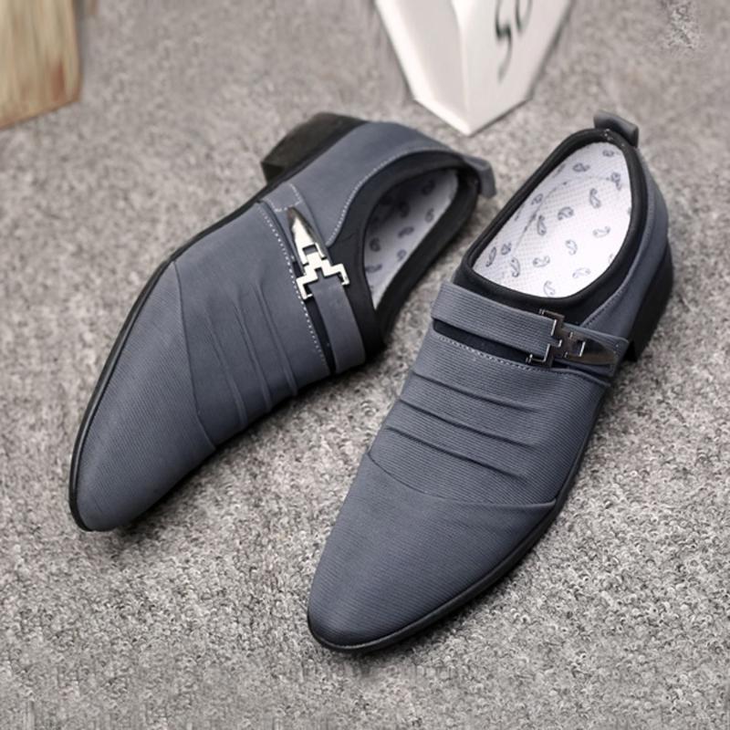 2020 Formal Shoes Men Casual Slip On Men Dress Shoes Canvas Business Oxford Formal For Casual, Black
2020 Formal Shoes Men Casual Slip On Men Dress Shoes Canvas Business Oxford Formal For Casual, Black