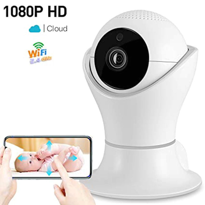 IP Wifi Wireless Cloud Home Security Smart Camera Night Webcam 1080P HD WiFi 2 Way Audio Surveillance Network Webcam Camera, White
IP Wifi Wireless Cloud Home Security Smart Camera Night Webcam 1080P HD WiFi 2 Way Audio Surveillance Network Webcam Camera, White