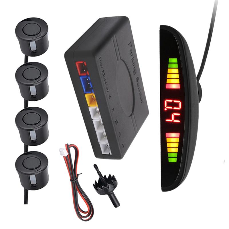 1 Set of LED 4 Probe Parking Sensors System for Vehicle Car Auto
