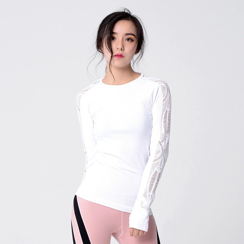 Sexy Women Hollow Yoga Shirts Gym Crop Top Sports Running Top Shirts Breathable Athletic Fitness Clothing Gym Workout Sportswear, White
Sexy Women Hollow Yoga Shirts Gym Crop Top Sports Running Top Shirts Breathable Athletic Fitness Clothing Gym Workout Sportswear, White