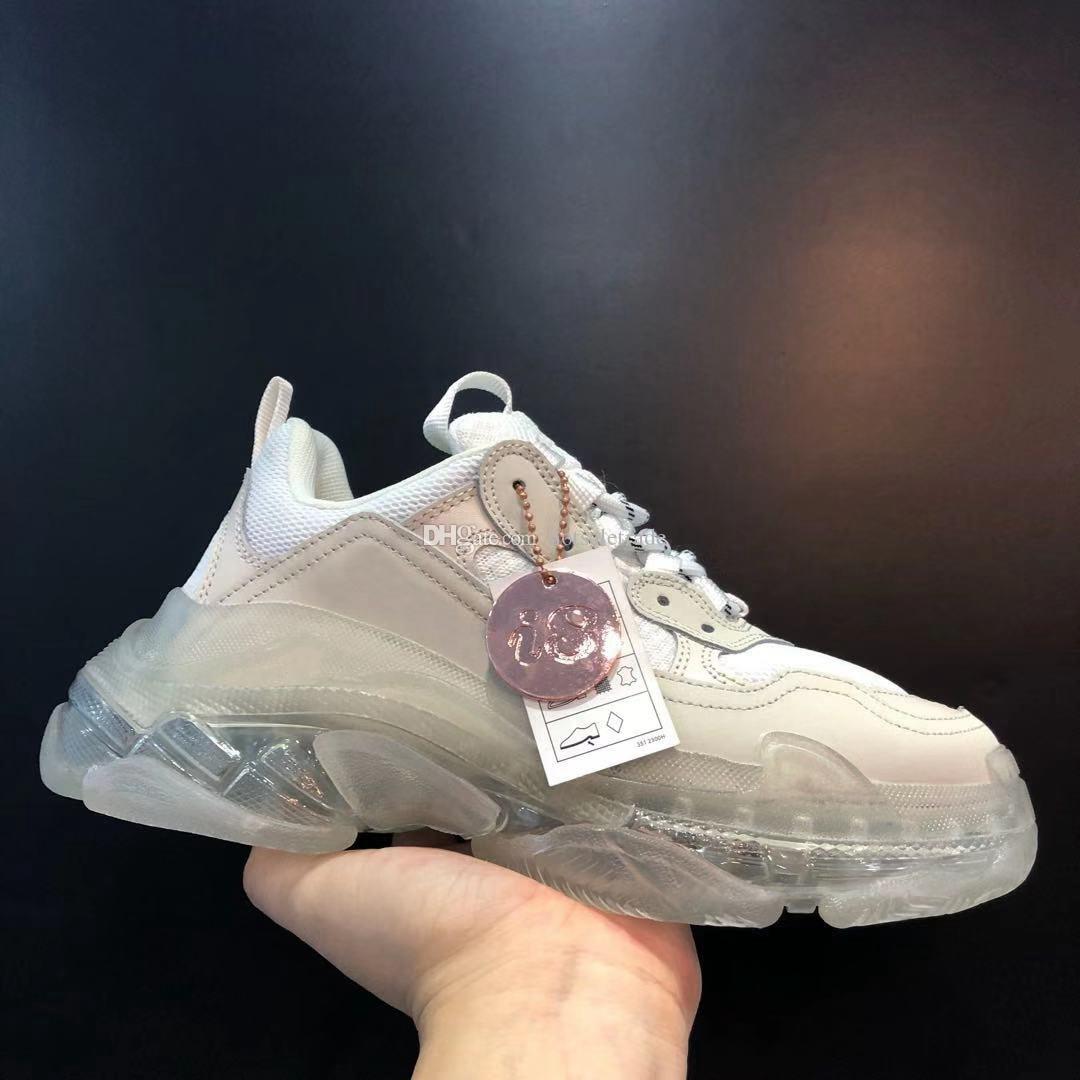 White Designer Triple S Oversized Sneaker Triple Men Women Platform Leather Casual Shoes Low Top Lace Up Sneakers With Clear Sole, Style 20
White Designer Triple S Oversized Sneaker Triple Men Women Platform Leather Casual Shoes Low Top Lace Up Sneakers With Clear Sole, Style 20