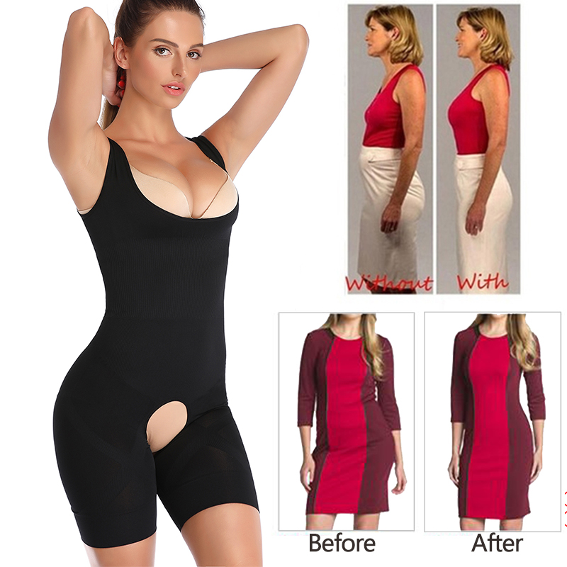 Fajas Waist Trianer Women Full Body Shaper Seamless Firm Control Underwear Waist Cincher Corset Tummy Girdle Bodysuit Shapewear, Black
Fajas Waist Trianer Women Full Body Shaper Seamless Firm Control Underwear Waist Cincher Corset Tummy Girdle Bodysuit Shapewear, Black
