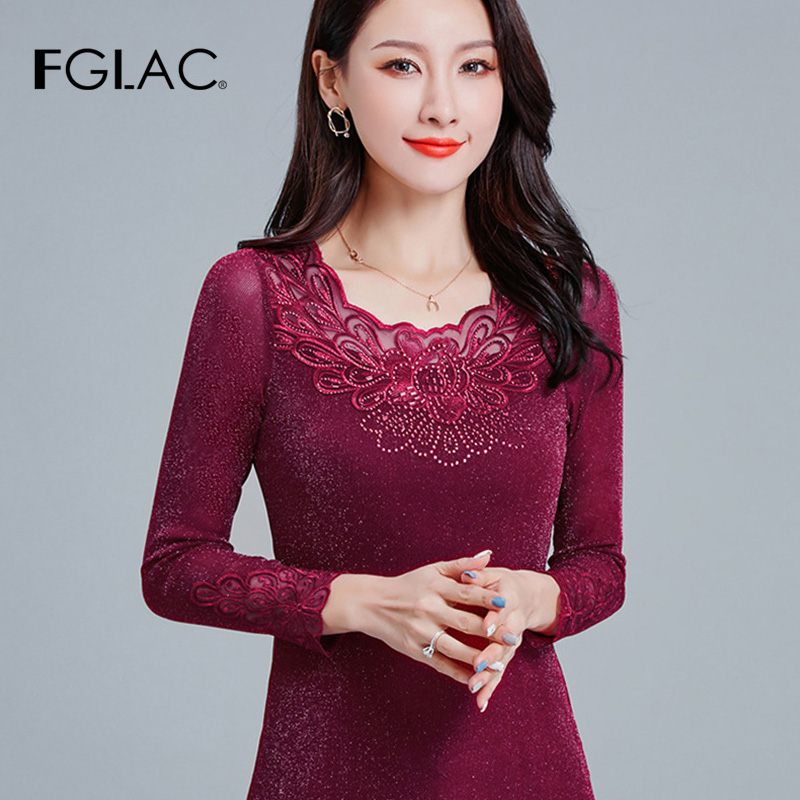 FGLAC 4XL plus size women t-shirt Fashion casual long sleeve hollow out t shirt hollow out Diamond women tops, Black
FGLAC 4XL plus size women t-shirt Fashion casual long sleeve hollow out t shirt hollow out Diamond women tops, Black