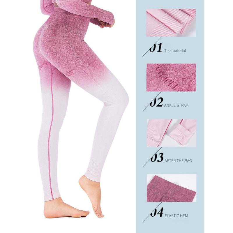 Fashion Gradient Design Knight Boots Winter High Heel Boots Women Yoga Pants Sports Underwear Whole Quick delivery CSV