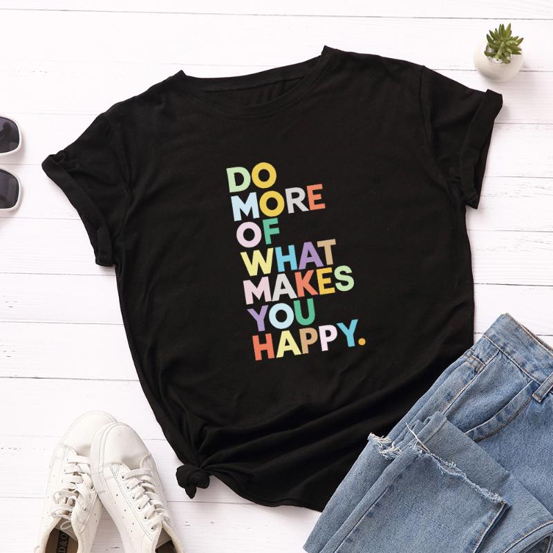 New 2020 Colorful Letters Print Loose Tops -5XL Plus Size 100% Cotton Short Sleeve Women T Shirts Funny Graphic Tee Tshirt, No pattern
New 2020 Colorful Letters Print Loose Tops -5XL Plus Size 100% Cotton Short Sleeve Women T Shirts Funny Graphic Tee Tshirt, No pattern