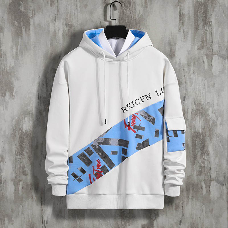 Men's Hooded Tracksuits Autumn Fashion New Mens Letter Print Two Pieces Suits Men Casual Pullover Suits 2 Colors Size -3XL, White
Men's Hooded Tracksuits Autumn Fashion New Mens Letter Print Two Pieces Suits Men Casual Pullover Suits 2 Colors Size -3XL, White