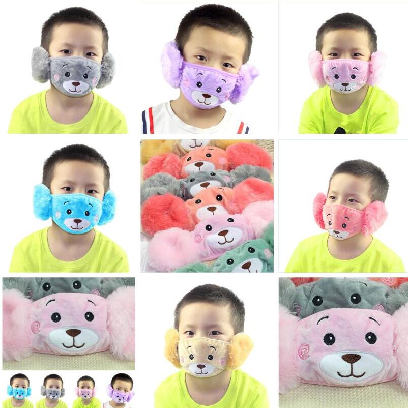 2 In 1 Child Cartoon Bear Face Mask With Plush Ear Protective Thick And Warm Kids Mouth Masks Winter Mouth-Muffle For Party Favors DHL
2 In 1 Child Cartoon Bear Face Mask With Plush Ear Protective Thick And Warm Kids Mouth Masks Winter Mouth-Muffle For Party Favors DHL