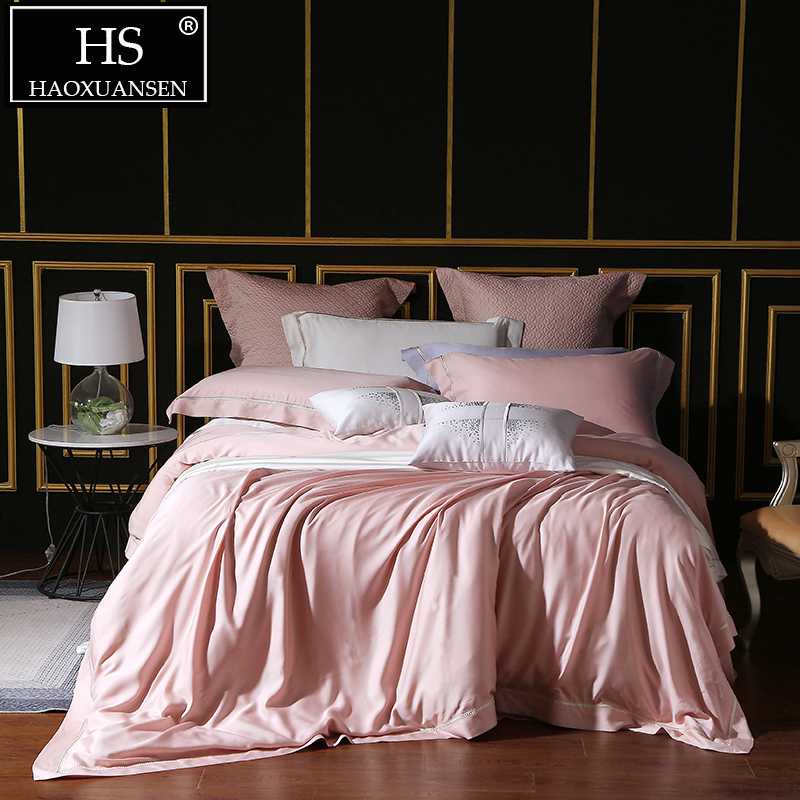 High end Pale Mauve 100% Tencel Lyocell 4 Piece Bedding Sets 1000 Thread Count Super Breathable Quilt Cover Set Qunne King Size
High end Pale Mauve 100% Tencel Lyocell 4 Piece Bedding Sets 1000 Thread Count Super Breathable Quilt Cover Set Qunne King Size