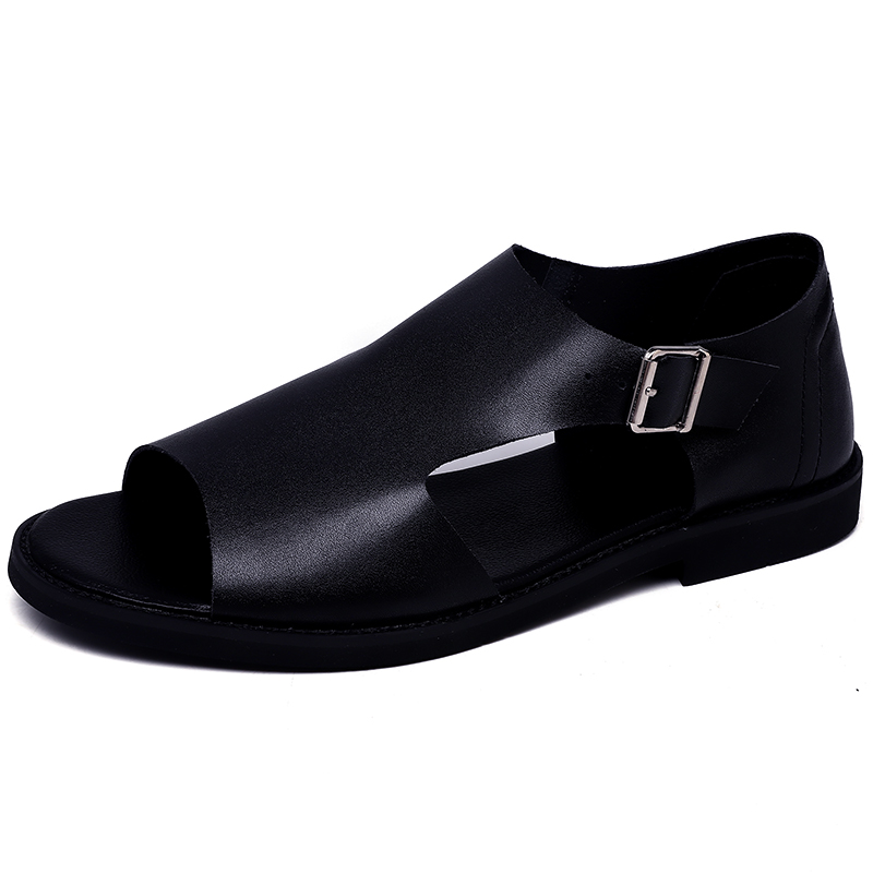 New Summer Men Sandals 2020 Leisure Beach Men Casual Shoes High Quality Genuine Leather The Men's Sandals, Black1
New Summer Men Sandals 2020 Leisure Beach Men Casual Shoes High Quality Genuine Leather The Men's Sandals, Black1