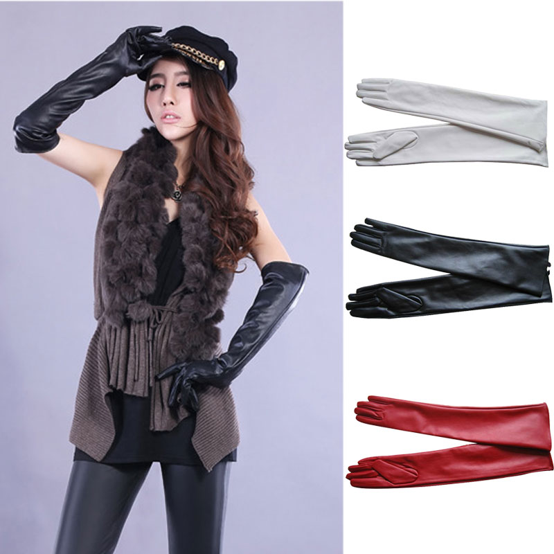 1pair Sexy Women's PU Leather Elbow Long Gloves Winter Keep Warm Full Finger Mittens Glove Outdoors
1pair Sexy Women's PU Leather Elbow Long Gloves Winter Keep Warm Full Finger Mittens Glove Outdoors