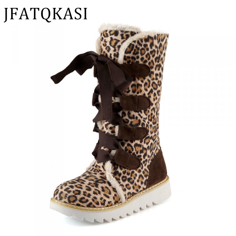 Women Boots Winter Snow Boots Mid-calf Shoes Woman Plush Non-Slip Fashion Brand Ladies Shoes Sexy Leopard Print Warm Female Boot, Leopard shoes
Women Boots Winter Snow Boots Mid-calf Shoes Woman Plush Non-Slip Fashion Brand Ladies Shoes Sexy Leopard Print Warm Female Boot, Leopard shoes