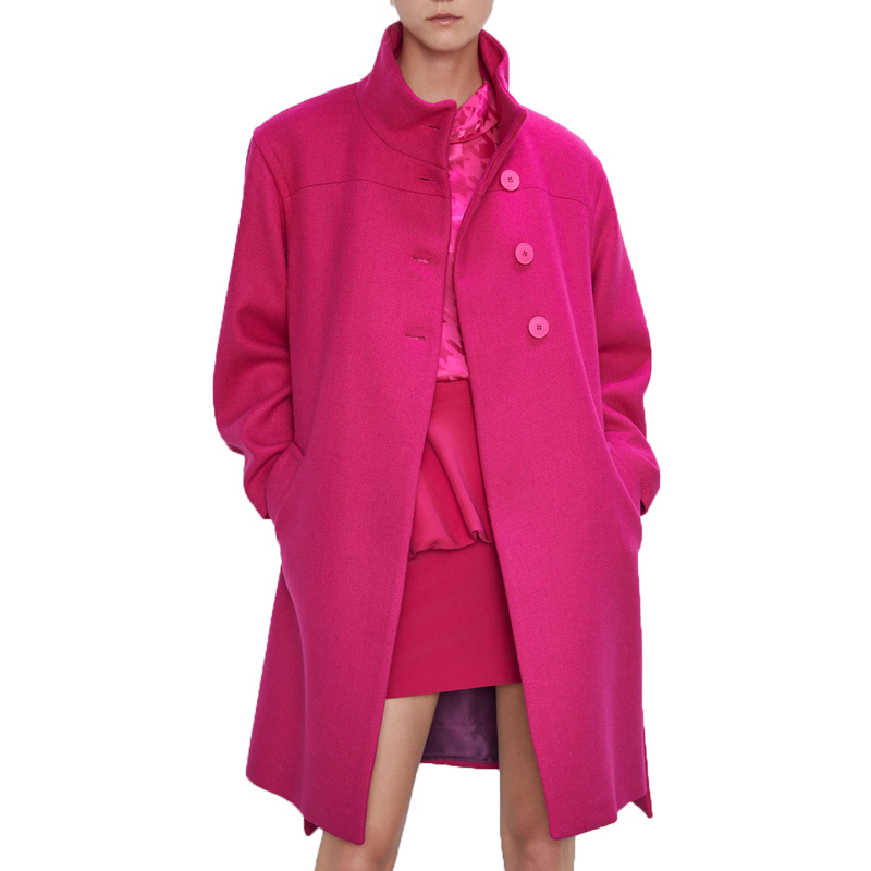 2020 winter coat women casual long coat lace-up womens clothing long sleeve wool, Rose red
2020 winter coat women casual long coat lace-up womens clothing long sleeve wool, Rose red