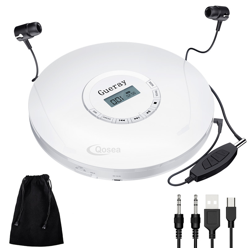 Portable CD Player with Headphones 1400mAh Rechargeable Battery LCD Display Anti- Personal CD Music Disc Walkman Player
Portable CD Player with Headphones 1400mAh Rechargeable Battery LCD Display Anti- Personal CD Music Disc Walkman Player