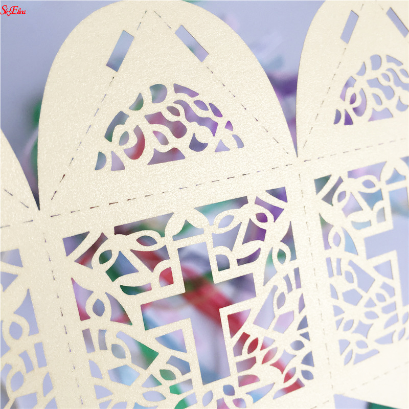 10Pcs/set Cross pattern Candy Boxes Box For Baby Shower Baptism Birthday First Communion Christening Easter Decoration 6Z