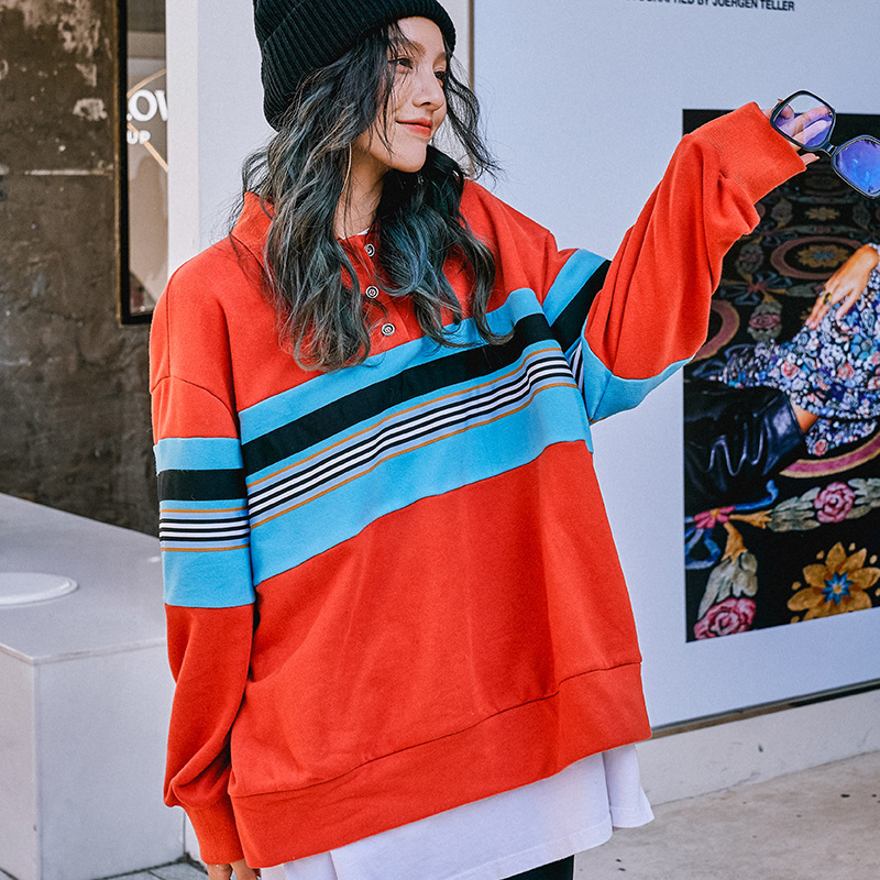 2020 Spring NewHoodie Autumn Winter South Korea-Style Womens Dress Harajuku-Style Loose-Fit Bf Pullover /40, Orange red
2020 Spring NewHoodie Autumn Winter South Korea-Style Womens Dress Harajuku-Style Loose-Fit Bf Pullover /40, Orange red