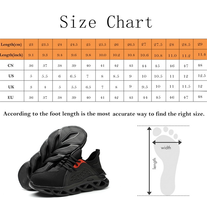 Boot For Men Anti-Smashing Construction Steel Toe Cap Work Shoes Indestructible Safety Sneakers Y200915