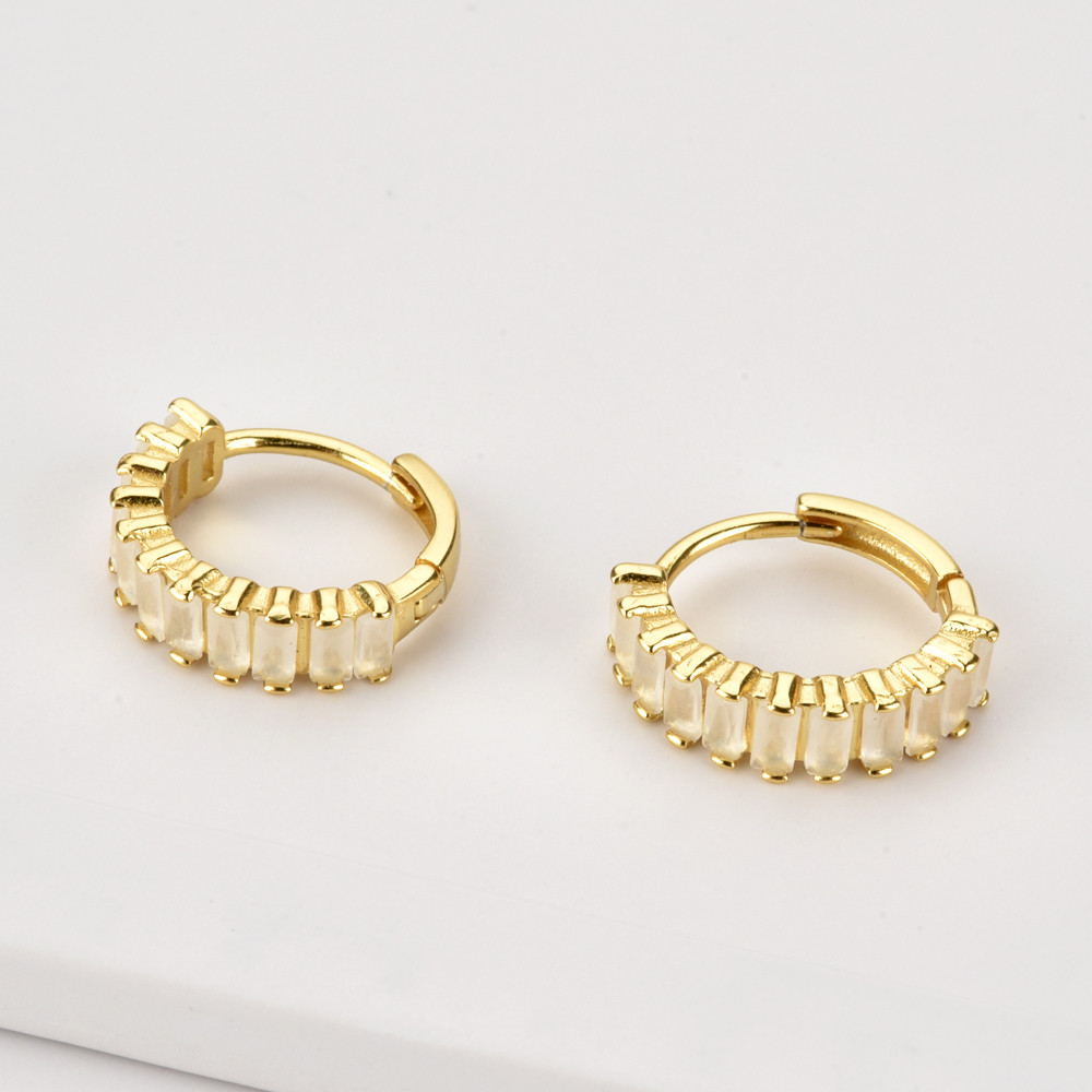 Andywen 100% 925 Sterling Silver Rainbow Color Hoops Circle Round Earring Piercing CZ Zircon Pave Pendiente Ohrringe Jewelry 200923