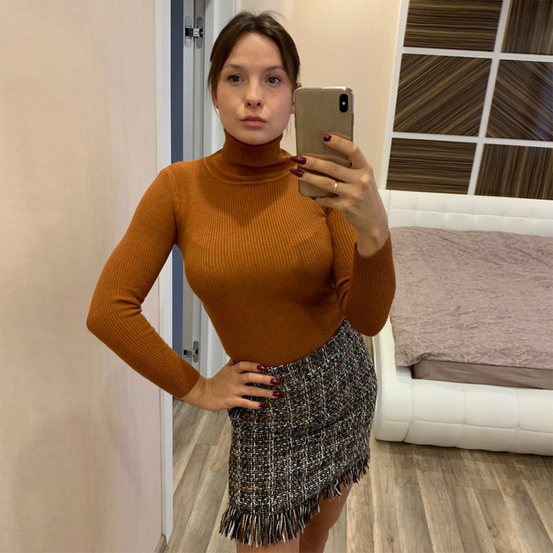 Womens Sweaters Winter Tops Turtleneck Sweater Women Thin Pullover Jumper Knitted Sweater Pull Femme Hiver Truien Dames New