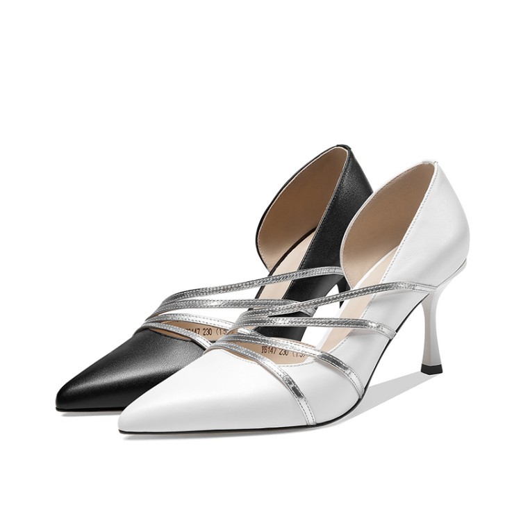 2020 New Fashion Pointed Hollow-out Striped Design High-heeled Party Office Wedding Work Women's Shoes High (5cm-8cm) Summer, Black
2020 New Fashion Pointed Hollow-out Striped Design High-heeled Party Office Wedding Work Women's Shoes High (5cm-8cm) Summer, Black