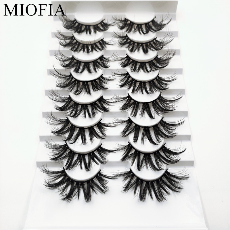 MIOFIA 5/ 8 pairs natural eyelashes 3D dramatic mink eyelashes soft and long false Makeup Eyelash Extension
MIOFIA 5/ 8 pairs natural eyelashes 3D dramatic mink eyelashes soft and long false Makeup Eyelash Extension