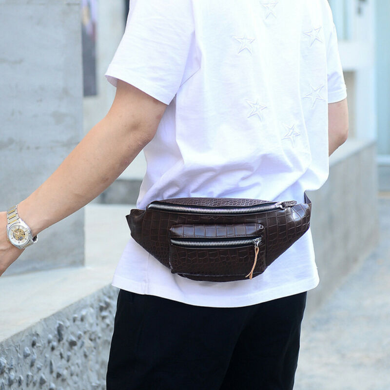 Men's Leather Vintage Zipper crocodile Printed Pouch Purse Fanny Pack Waist Bag Phone Pouch Belt Bag Zipper Purse, Black
Men's Leather Vintage Zipper crocodile Printed Pouch Purse Fanny Pack Waist Bag Phone Pouch Belt Bag Zipper Purse, Black