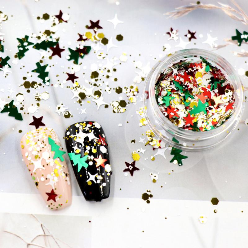6 Box Christmas Tree Snowflake Glitter Nail Sequins Decals For Nail Art Decorations Manicure Nails Accessoires Acrylic Kit, 6pcs
6 Box Christmas Tree Snowflake Glitter Nail Sequins Decals For Nail Art Decorations Manicure Nails Accessoires Acrylic Kit, 6pcs