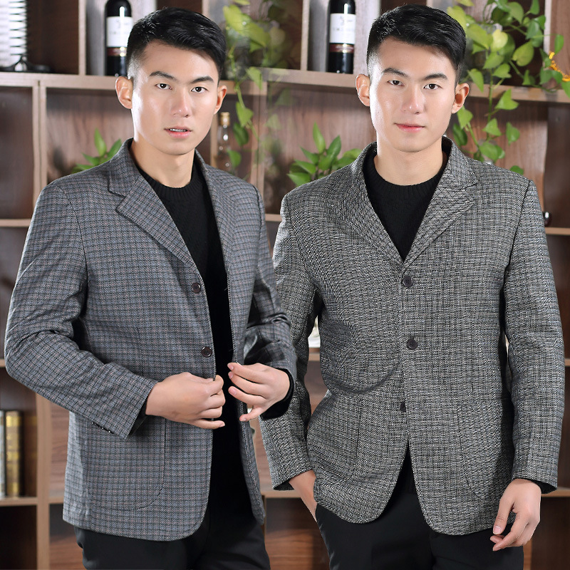 Middle-aged Dad Winter Thousands of Birds Three Button Leisure Suit Men Suit Jacket Middle-aged, Khaki
Middle-aged Dad Winter Thousands of Birds Three Button Leisure Suit Men Suit Jacket Middle-aged, Khaki