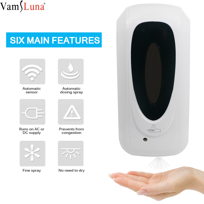 1000ml Automatic Induction Mist Spray Soap Dispenser Disinfection Sterilizing Wall Mounted Alcohol Spray Bottle Sterilizer
1000ml Automatic Induction Mist Spray Soap Dispenser Disinfection Sterilizing Wall Mounted Alcohol Spray Bottle Sterilizer