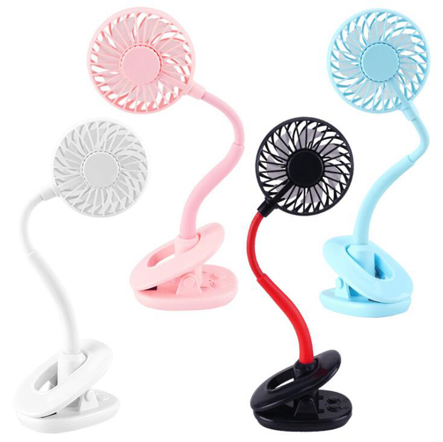 Mini Clip Fan Portable Cool Rechargeable Hand Fan Led Light Desktop Colorful Night Light Fans Party Favor Ventilador Ventilador Electrico