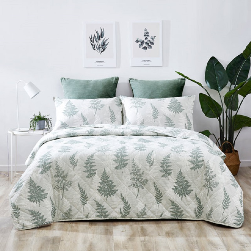 Coverlets Quilted Cotton Plant Active Printing Bedpread Double-layer Sewing Process Technics Thin Air Conditioning Quilt Soft, Light green
Coverlets Quilted Cotton Plant Active Printing Bedpread Double-layer Sewing Process Technics Thin Air Conditioning Quilt Soft, Light green