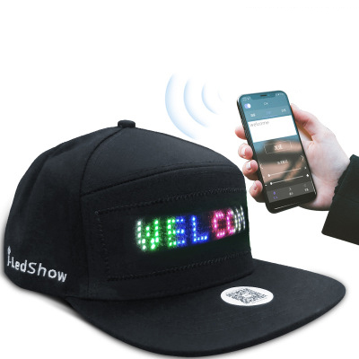 Hip Hop Hats for Men Women Bluetooth LED Hat Adjustable Programmable Message Display Board Baseball Hip Hop Golf Cap Party Gift
Hip Hop Hats for Men Women Bluetooth LED Hat Adjustable Programmable Message Display Board Baseball Hip Hop Golf Cap Party Gift
