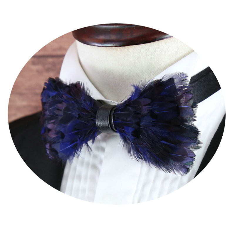 New Coming Fashion Mens Party Feather Bow Tie Trendy Hand Made Dark Blue Night Club Feather Bow Tie With Gift Box Dropshipping
New Coming Fashion Mens Party Feather Bow Tie Trendy Hand Made Dark Blue Night Club Feather Bow Tie With Gift Box Dropshipping