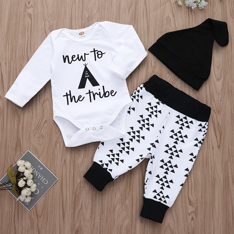 Menoea Newborn Clothes Autumn Children Clothing Sets Baby Boy Suits Letter Print Long Sleeve Romper Pants Hat Outfit 3PCS Sets, Ah3177white
Menoea Newborn Clothes Autumn Children Clothing Sets Baby Boy Suits Letter Print Long Sleeve Romper Pants Hat Outfit 3PCS Sets, Ah3177white
